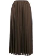 Ultràchic Stars Pleated Skirt - Brown