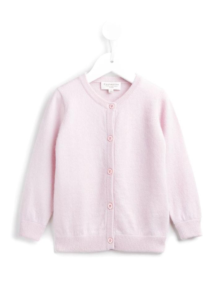 Cashmirino Round Neck Cardigan, Toddler Girl's, Size: 3 Yrs, Pink/purple