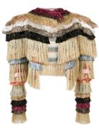 Vivienne Westwood Metallic Fringed Cropped Jacket