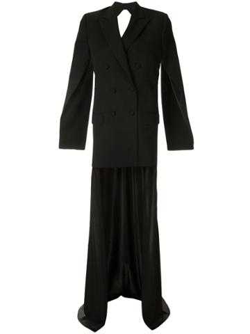 Seen Users Layered Blazer Dress - Black