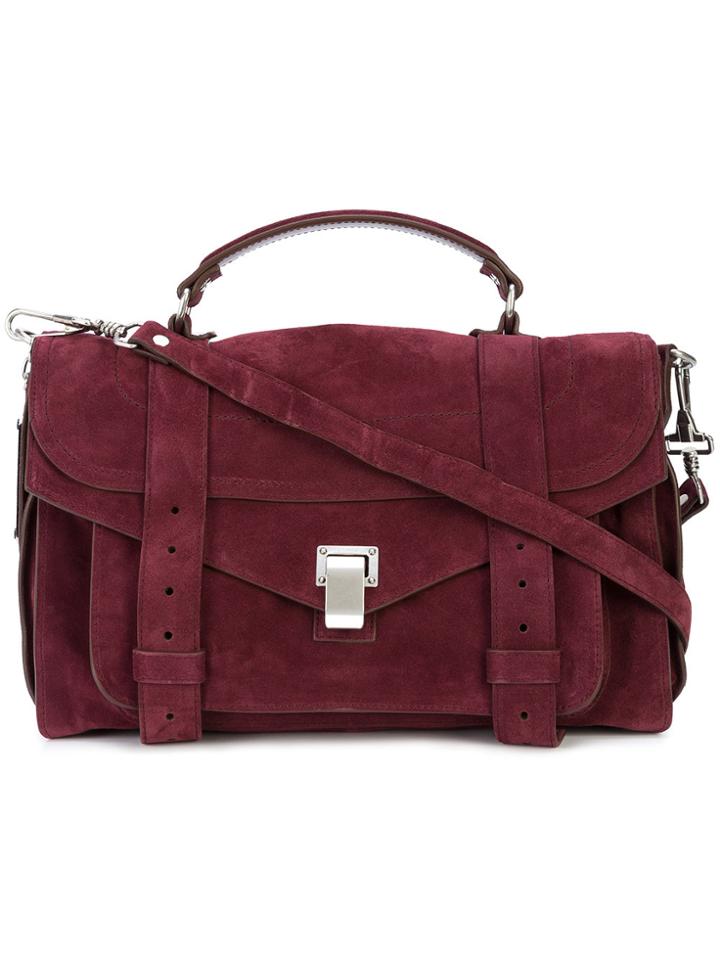 Proenza Schouler Ps1 Medium Satchel - Pink & Purple