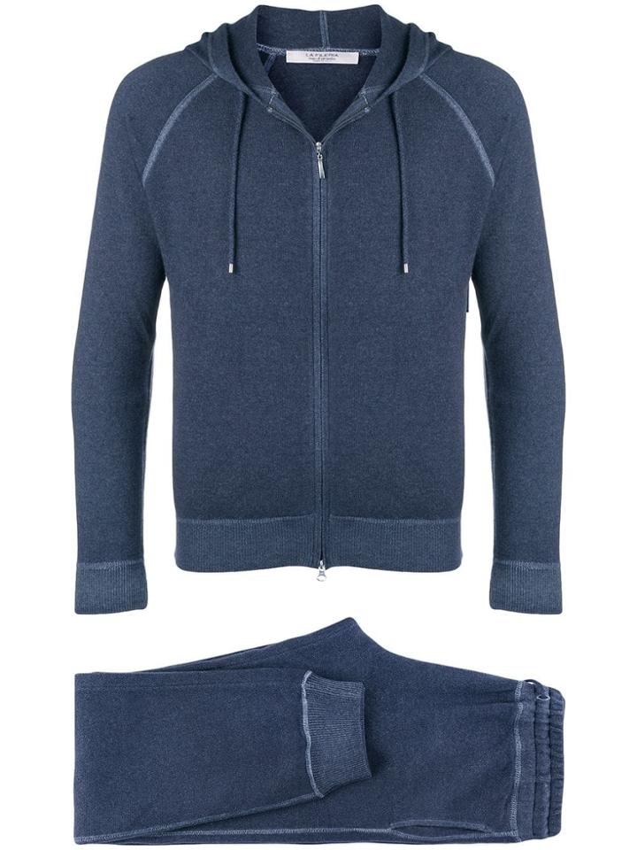 La Fileria For D'aniello Zipped Up Hoodie - Blue