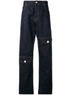 Jw Anderson Raw Denim Trousers - Blue