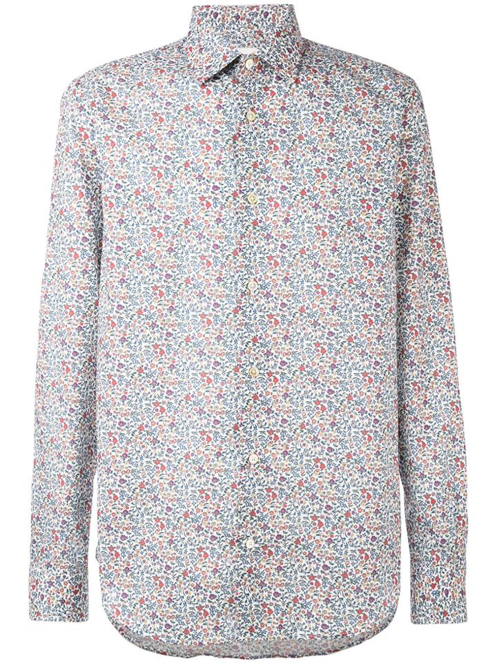 Paul Smith Micro-dot Printed Shirt - White