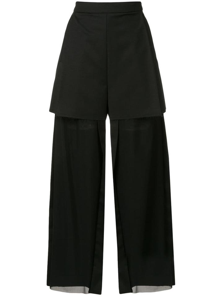 Litkovskaya Layered Style Trousers - Black