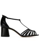 Sarah Chofakian Strappy Sandals - Black