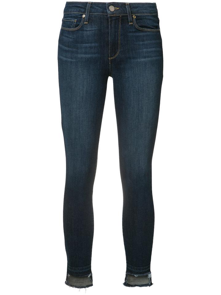 Paige - Hoxton High Rise Crop Jeans - Women - Cotton/polyester/spandex/elastane - 29, Blue, Cotton/polyester/spandex/elastane