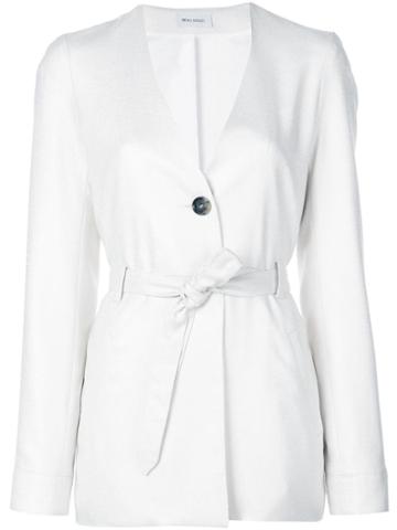 Beau Souci Belted Jacket - White