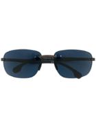 Carrera Rimless Rectangular Sunglasses - Blue