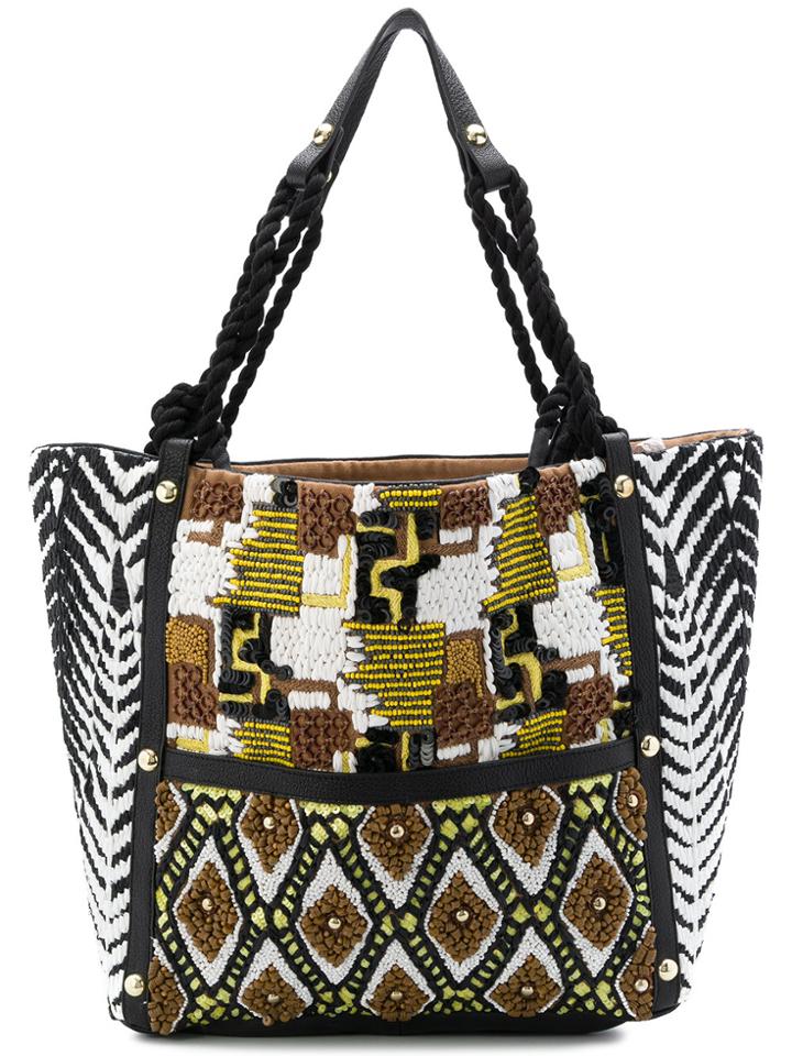 Jamin Puech Embroidered Tote Bag - Multicolour