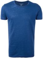 Majestic Filatures Round Neck T-shirt, Men's, Size: Small, Blue, Linen/flax/silk