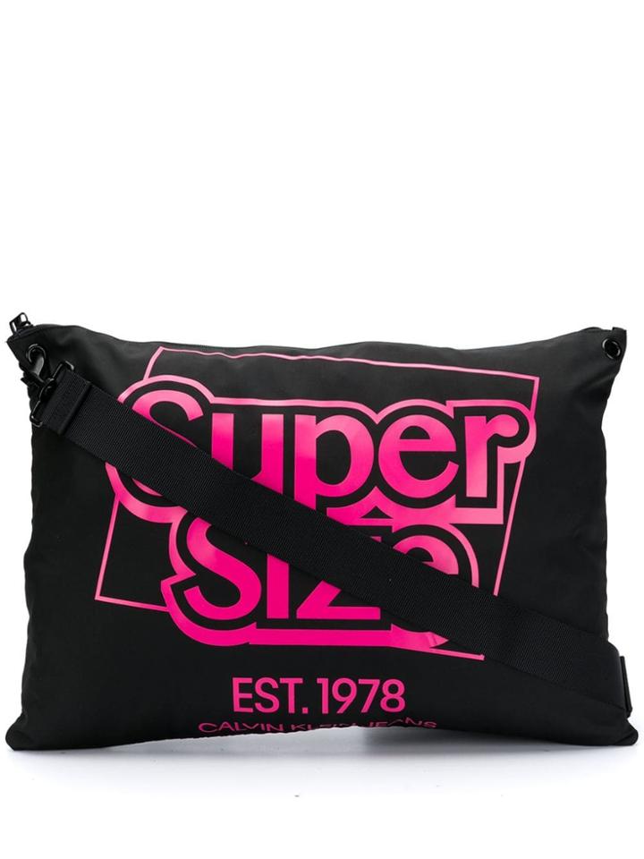 Calvin Klein Jeans Est. 1978 Logo Print Oversized Messenger Bag -