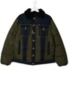 Dsquared2 Kids Teen Padded Jacket - Green