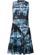 Proenza Schouler Asymmetric Shift Dress, Women's, Size: 4, Blue, Silk