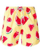 Mc2 Saint Barth Watermelon Print Swimming Shorts - Yellow