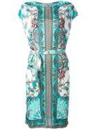 Versace Collection Baroque Print Shortsleeved Dress