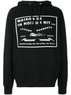 Ih Nom Uh Nit Oversized Slogan Hoodie - Black