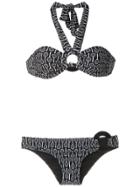 Adriana Degreas Printed Bikini Set - Black
