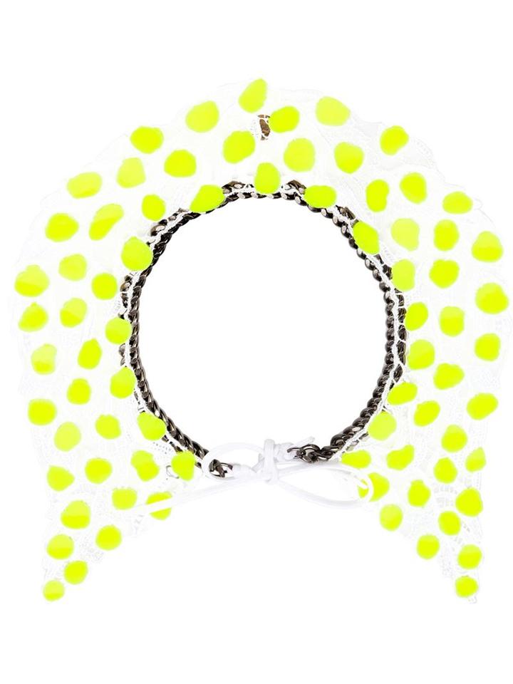 Annelise Michelson Silicon Dots Necklace, Women's, Yellow/orange
