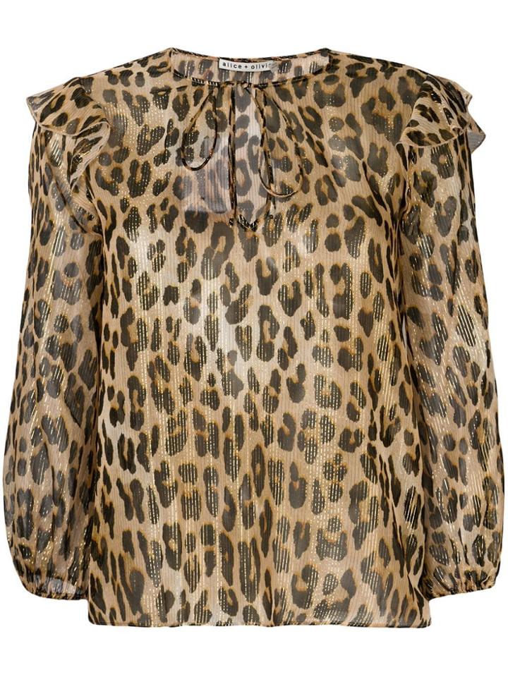 Alice+olivia Sissy Blouse - Neutrals