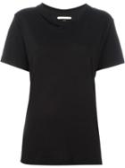 Off-white Cut Out T-shirt, Women's, Size: S, Black, Cotton