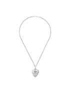 Yohji Yamamoto Silver Signature Plectrum Necklace - Metallic