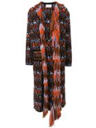 Peter Pilotto Fringed Knitted Coatigan - Blue