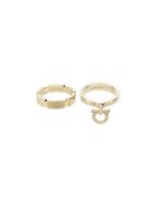 Salvatore Ferragamo Gancio Ring - Metallic