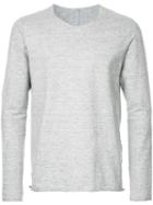 Kazuyuki Kumagai Raw Edge T-shirt, Men's, Size: 1, Grey, Linen/flax/cotton/polyurethane