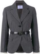 Prada Belted Blazer - Grey