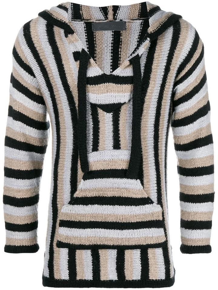 The Elder Statesman Striped Knit Jumper - Neutrals