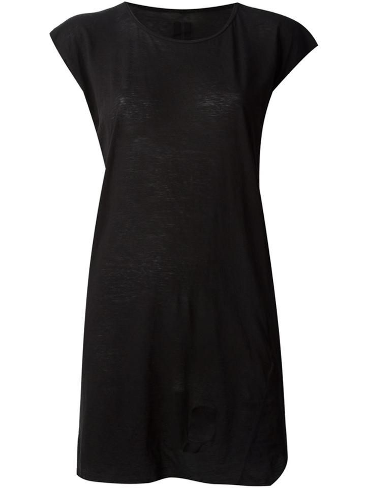 Rick Owens Drkshdw Long Cap Sleeve T-shirt - Black
