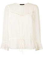 Talie Nk - Silk Blouse - Women - Silk - 38, Women's, Nude/neutrals, Silk