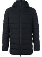 Herno Zip-up Jacket, Men's, Size: 56, Black, Feather Down/polyester/fluoropolymer