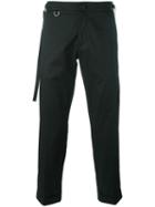Christian Pellizzari Cropped Trousers, Men's, Size: 50, Black, Cotton/spandex/elastane/viscose