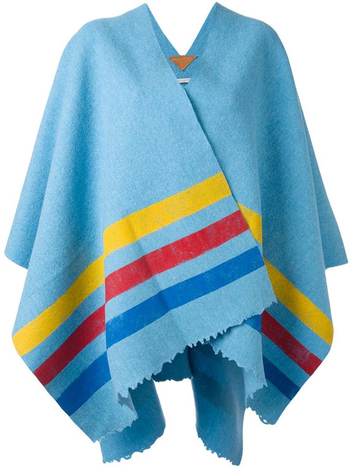 Ermanno Gallamini Contrast Stripe Cape