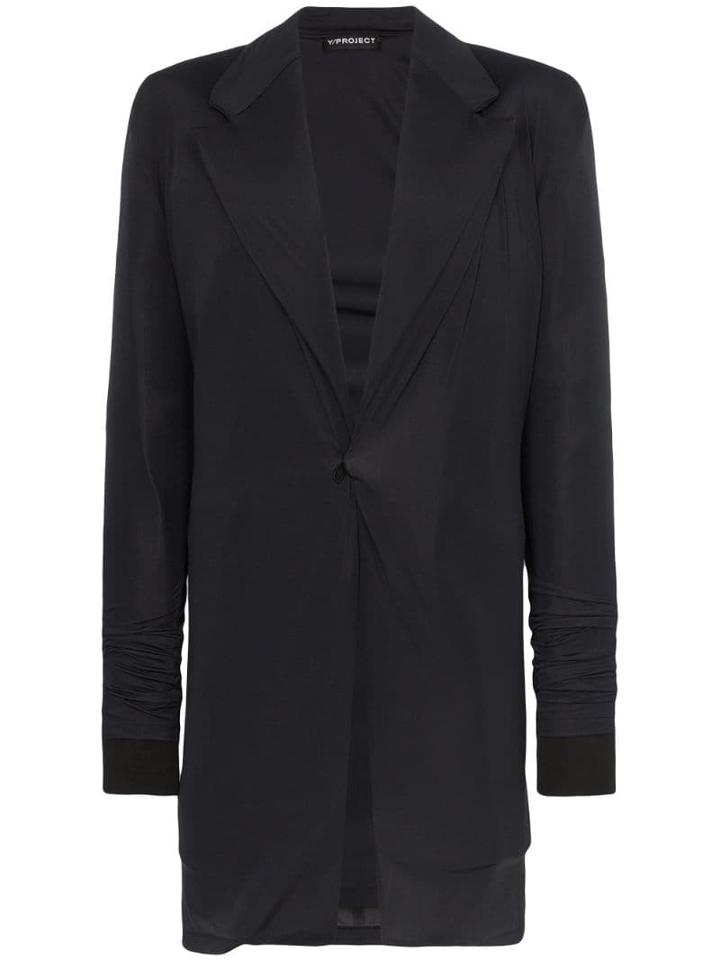 Y/project Single-breasted Wool Blazer - Black