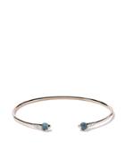 Pomellato 18kt Rose Gold Topaz & Diamond Cuff - Blue