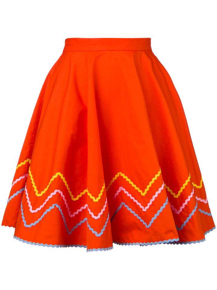 Anna October Zig Zag Skirt - Yellow & Orange
