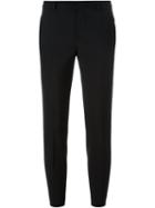 Red Valentino Cropped Trousers, Women's, Size: 40, Black, Polyester/spandex/elastane/wool