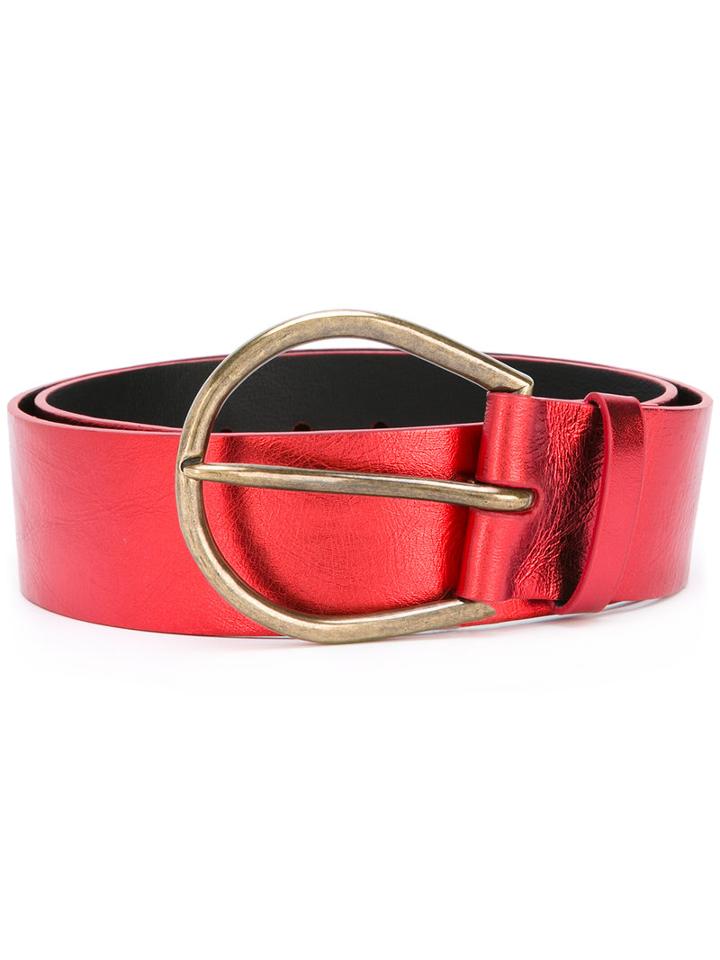 Maison Margiela Large Knotted Belt, Women's, Size: Small, Red, Calf Leather