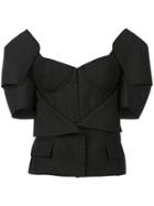 Vera Wang Bustier Jacket - Black