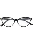Tom Ford Eyewear Round Cat-eye Glasses - Black