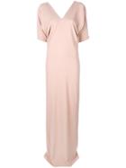 Vionnet Fitted Crepe Gown - Nude & Neutrals