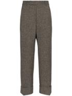 Thom Browne Tailored Tweed Trousers - Grey