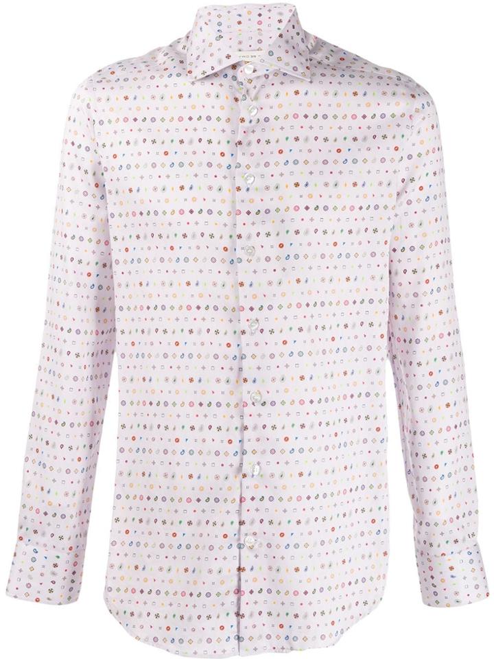 Etro Printed Slim-fit Shirt - Pink