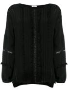 P.a.r.o.s.h. Ruffle And Lace Blouse - Black