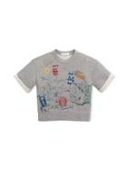 Burberry Kids Short-sleeve Adventure Motif Cotton Jersey Sweatshirt -