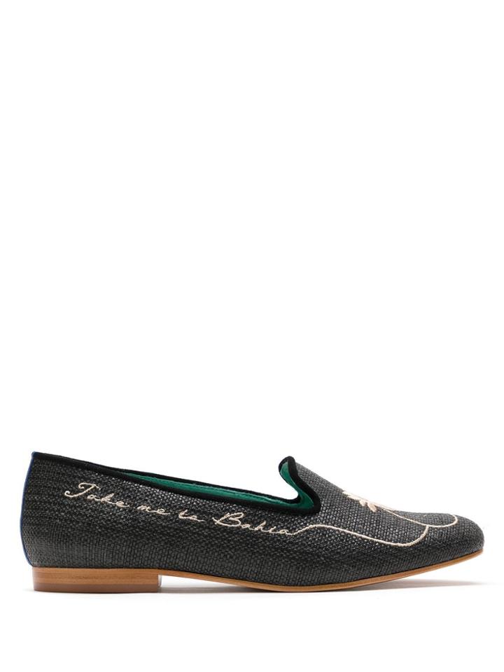 Blue Bird Shoes Loafer Take Me Too Bahia Palha Preto - Black