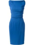 Dsquared2 Deep V-back Dress, Women's, Size: 42, Blue, Viscose/spandex/elastane/polyester